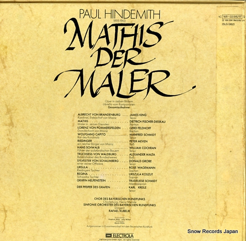 ե롦٥å hindemith; mathis der maler inhalt 1C165-03515/17Q