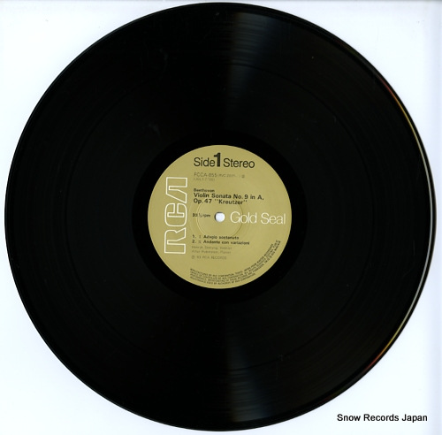 SZERYNG, HENRYK beethoven; sonata no.9 in a major for violin and piano, op.47 