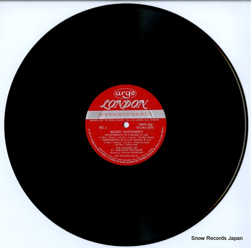 MARRINER, NEVILLE mozart; divertimenti k.136, 137, 138 SLC(A)1979