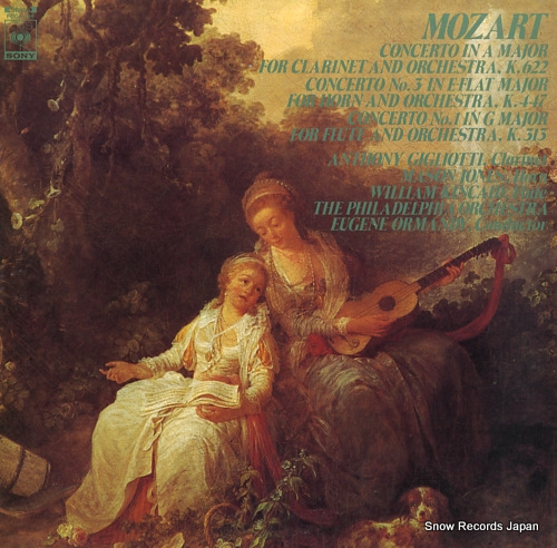 GIGLIOTTI, ANTHONY mozart; concerto in a major for clarinet and orchestra, k.622 FCCA169