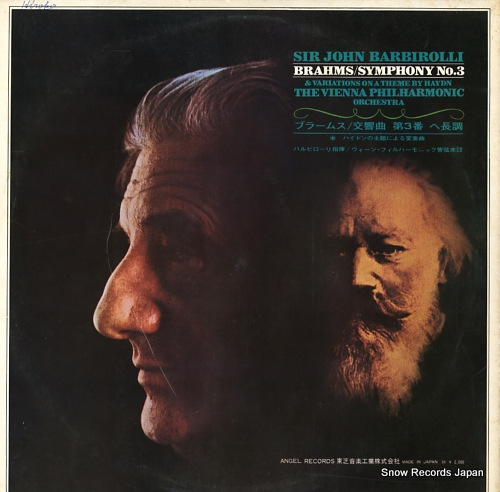 BARBIROLLI, JOHN brahms; symphony no.3 & variations on a theme by haydn AA-8443