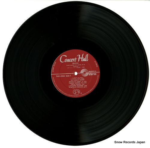 WARSAW QUINTET, THE brahms; piano quintet in f minor, op.34 SMS-2466