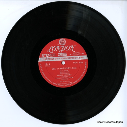 ANSERMET, ERNEST bizet; l'arlesienne SG(L)5013