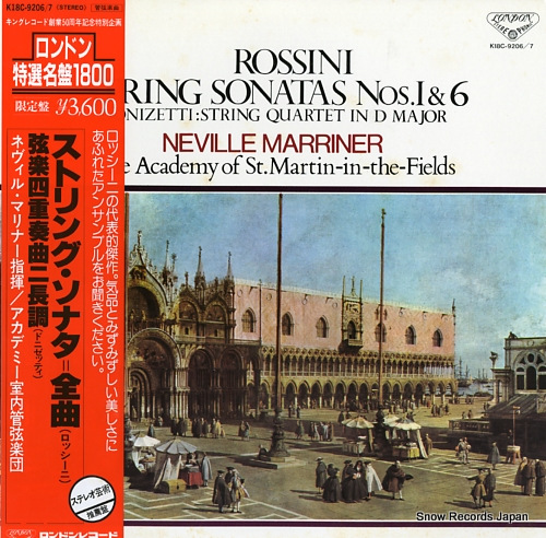 MARRINER, NEVILLE rossini; string sonatas nos.1&6 K18C-9206/7