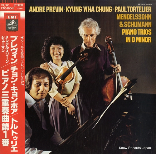 PREVIN, ANDRE, AND KYUNG-WHA CHUNG AND PAUL TORTELIER mendelssohn & schumann; piano trios in d minor EAC-90041