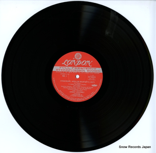ANSERMET, ERNEST stravinsky; apollon musagete GT9241