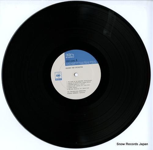 ORMANDY, EUGENE holiday for orchestra SOCF22040