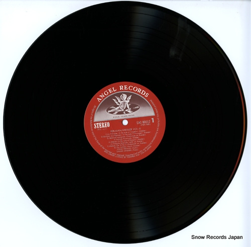 PERLMAN, ITZHAK kreisler; plays kreisler album 3 EAC-90012