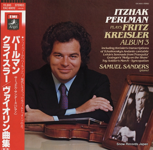 PERLMAN, ITZHAK kreisler; plays kreisler album 3 EAC-90012