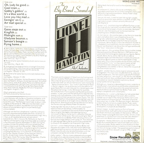 HAMPTON, LIONEL the big band sound of lionel hampton 2356140