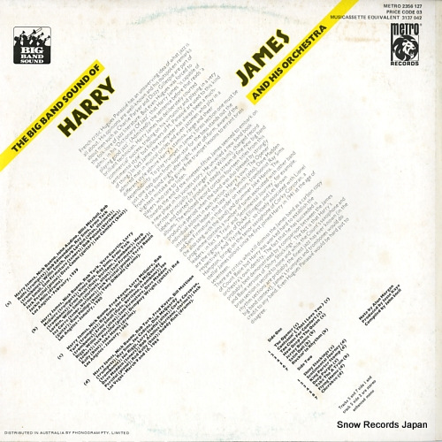 JAMES, HARRY the big band sound of harry james and his orchestra 2356127