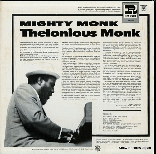 MONK, THELONIOUS mighty monk RS3000