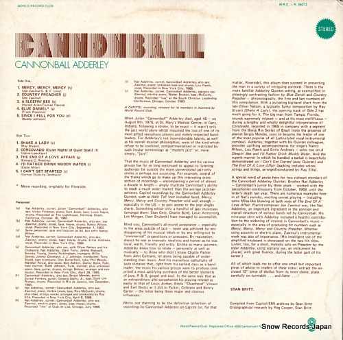 ADDERLEY, CANNONBALL cannonball R.04212/VMP1023