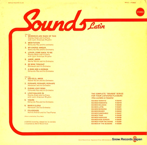 V/A sounds latin R05421 - back cover