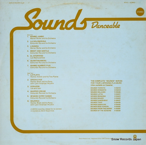 V/A sounds danceable R05427 - back cover