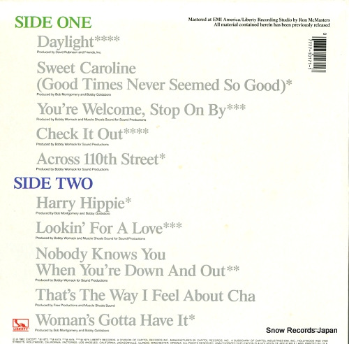 WOMACK, BOBBY greatest hits LN-10171