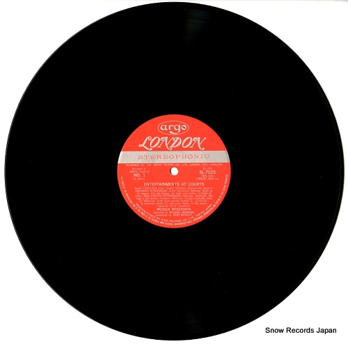 MUSICA RESERVATA entertainments at courts SL7025 - disc
