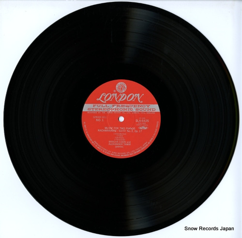 EDEN, BRACHA, AND ALEXANDER TAMIR music for two pianos SLA6425 - disc