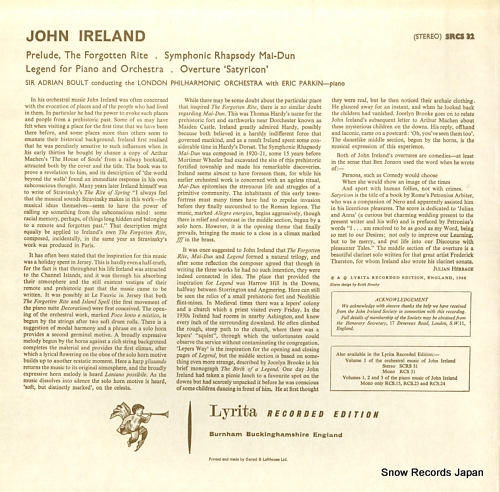 ɥꥢ󡦥ܡ john ireland; symphonic rhapsody mai dun SRCS32