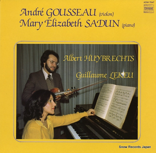 GOUSSEAU, ANDRE, AND MARY ELIZABETH SADUN sonatas for violin and piano ADW7047