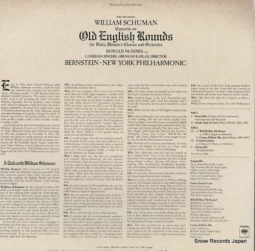 MCINNES, DONALD schumann; concerto on old english rounds M35101