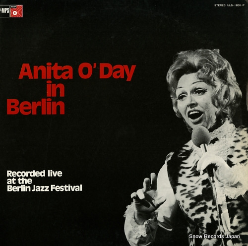 O'DAY, ANITA anita o'day in berlin ULS-1831-P