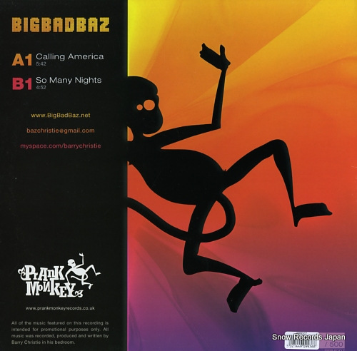 BIG BAD BAZ calling america PRM007