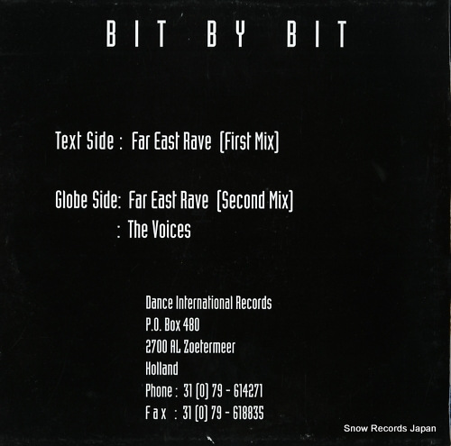 BIT BY BIT far east rave INT018 - back cover