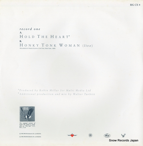BIG COUNTRY hold the heart BIGCX4 - back cover