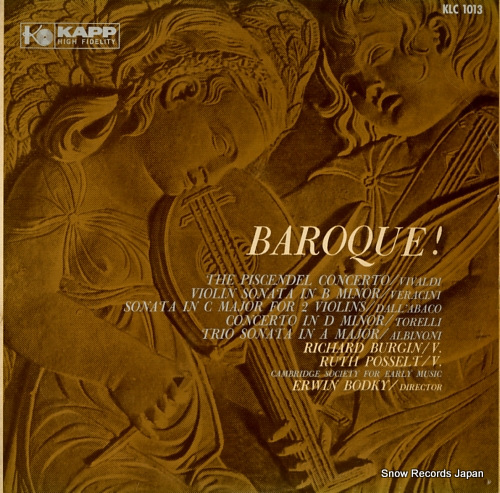 BURGIN, RICHARD / RUTH POSSELT baroque! KLC1013