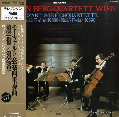 ALBAN BERG QUARTETT, WIEN mozart; streichquartette nr.22 / nr.23 K17C8322