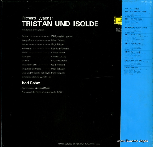 BOHM, KARL wagner; tristan und isolde MG8081/5