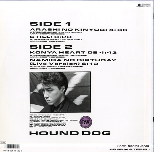 HOUND DOG arashi no kinyobi 12AH1975