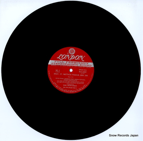 MUNCHINGER, KARL bach; matthew-passion SLC2204-7