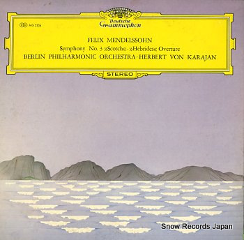KARAJAN, HERBERT VON mendelssohn; symphony no.3 in a minor, op.56 MG2304