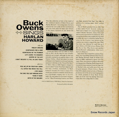 OWENS, BUCK buck owens sings harlan howard ECS-70065