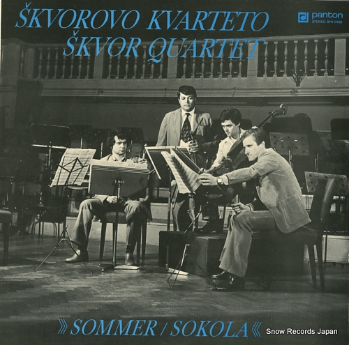 SKVOR QUARTET / SKVOROVO KVARTETO vladimir sommer; string quartet in d minor 81110196 - front cover