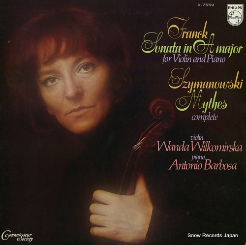 WILKOMIRSKA, WANDA franck; sonata in a major for violin and piano X-7559