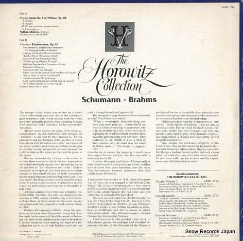 HOROWITZ, VLADIMIR schumann; kinderscenen op.15 / the horowitz collection ARM1-2718