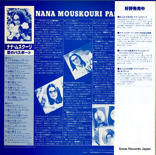 MOUSKOURI, NANA passport FDX-452