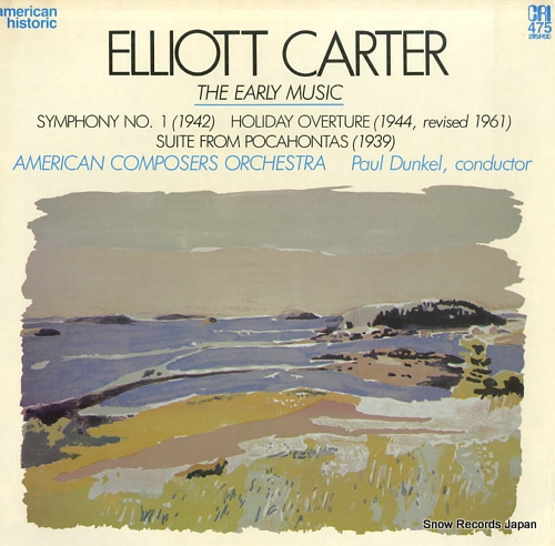 DUNKEL, PAUL elliott carter; the early music CRISD475 - front cover