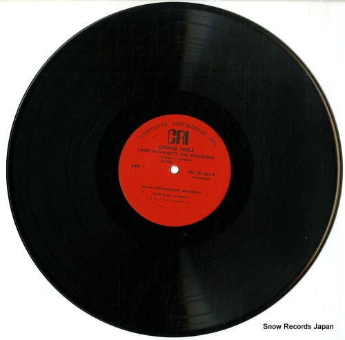 HALL LEWIS, ROBERT / DAVID EPSTEIN lewis; symphony no.2 / perle; 3 movements for orchestra CRISD331 - disc