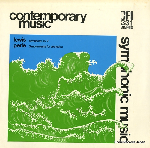 HALL LEWIS, ROBERT / DAVID EPSTEIN lewis; symphony no.2 / perle; 3 movements for orchestra CRISD331 - front cover