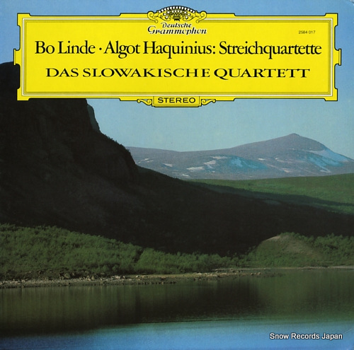 DAS SLOWAKISCHE QUARTETT bo linde/algot haquionius; streichquartette 2584017