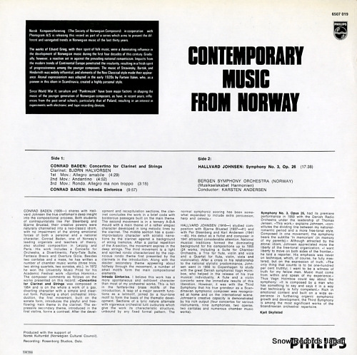 ANDERSEN, KARSTEN contemporary music from norway 6507019