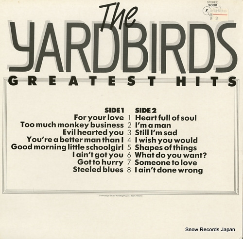 YARDBIRDS, THE greatest hits FUN9008