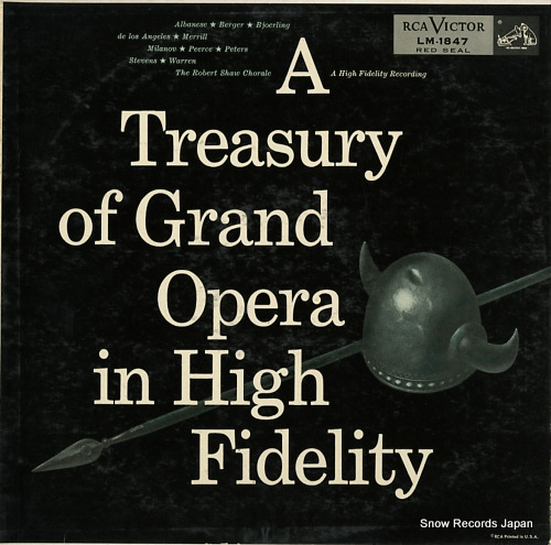 V/A a treasury of grand opera in high fidelity LM-1847 - front cover