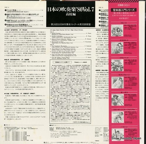 V/A all japan band festival '80 vol.7 highschool 22AG777
