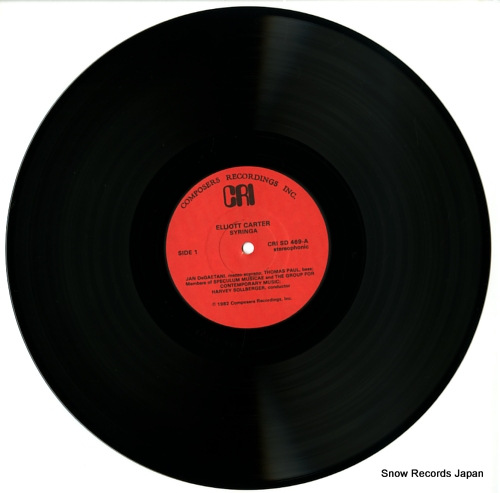 SOLLBERGER, HARVEY carter; syringa CRISD469 - disc