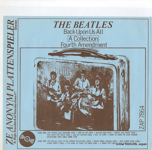 BEATLES, THE back upon us all / the fourth amendment ZAP7864